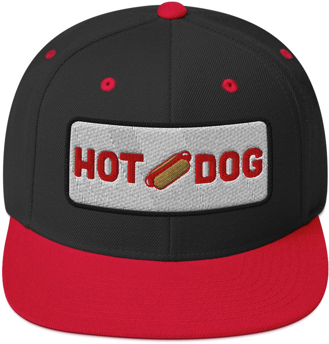 Captain's Cap: Hot Dog - Snapback - Pet zwart rood