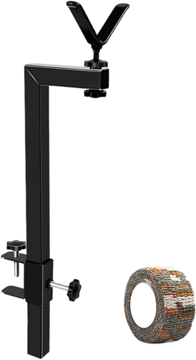 Lichtstatief Verstelbaar - Fotostatief Lampstatief - Studio Fotografie - Robuuste Metalen Constructie - 50 cm Uittrekbaar - Zwart
