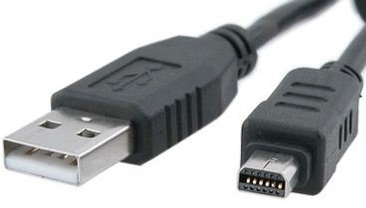 ONF3 - USB Data Kabel 12-Pin voor Olympus Camera's - Compatibel met FE140 FE200 D425 D435 - Hoogwaardige verbinding - Snelle gegevensoverdracht ...