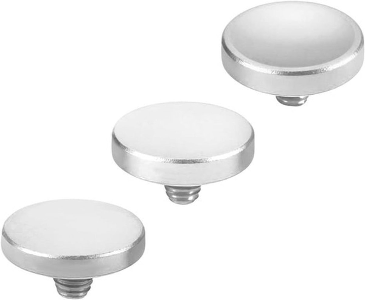Camera ontspanknop - Zilver Aluminium - Concave Convex Flat - Fujifilm Canon Compatibel - 3 stuks