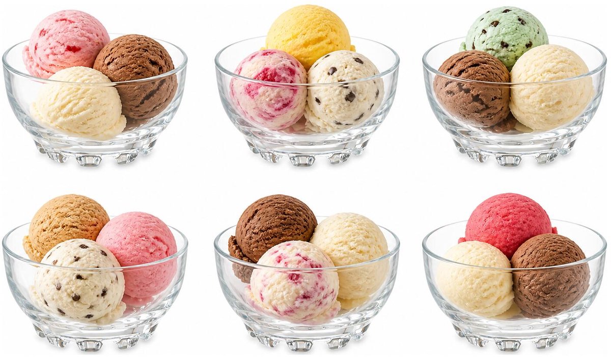 Pasabahce IJcoupes/IJsjes/Dessert serveer schaaltjes - set 12x stuks - kristal glas - 275 ml