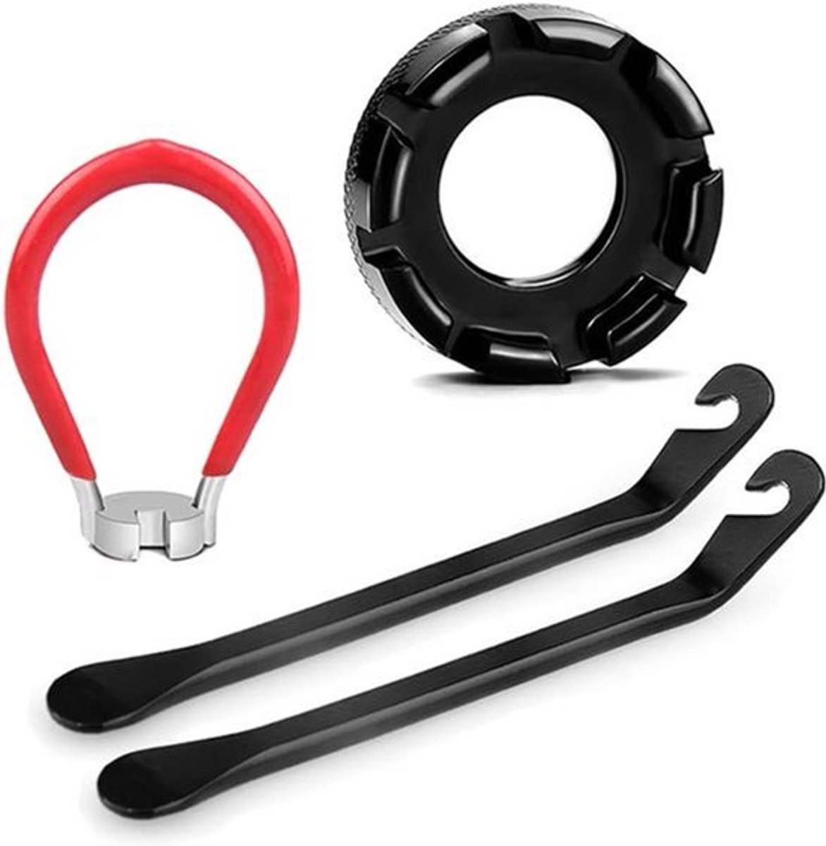 Spaaksleutel set - 4 stuks, 10-15 gauge, 6 in 1 kit voor fietswielen