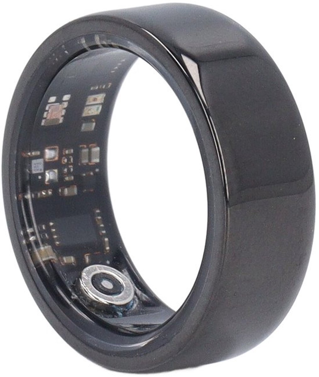 Slimme Ring Gezondheidsmonitor, USB Oplaadbare Keramische Fitnessring Stappenteller, Bluetooth Slaapmonitor Stappenteller, IP68 Waterdichte Keramische Ring voor Mannen Vrouwen