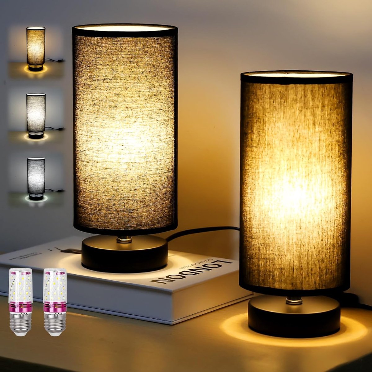 HEZIVO® Bedlampjes Hoofdbord - Leeslamp voor in Bed - Nachtlampje Slaapkamer - Lamp op Nachtkastje - Set van 2