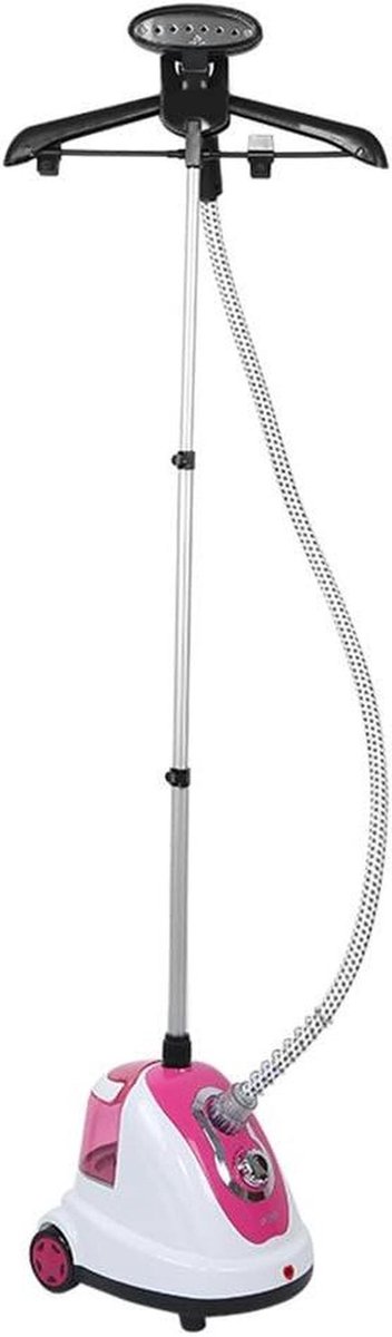 Verticale kledingstomer - Stoomstrijkijzer - Kleding Kreukvrij - 1700 Watt Kracht - 1.7 Liter Tank - Roze
