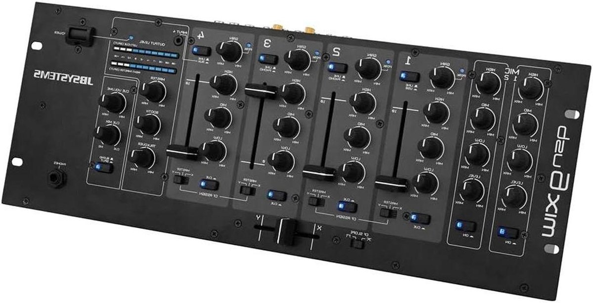 DJ Mixer - Mengpaneel - Muziek Maken - 6 Kanalen - 19 inch - Zwart