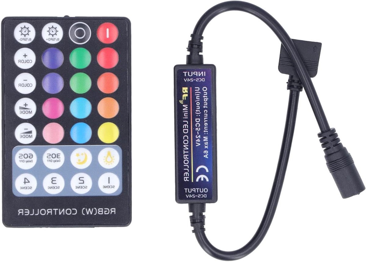 LED Controller - RGBW Dimmer - Sfeer Verlichting - Full Touch Afstandsbediening - 20-30m Bereik - Wit