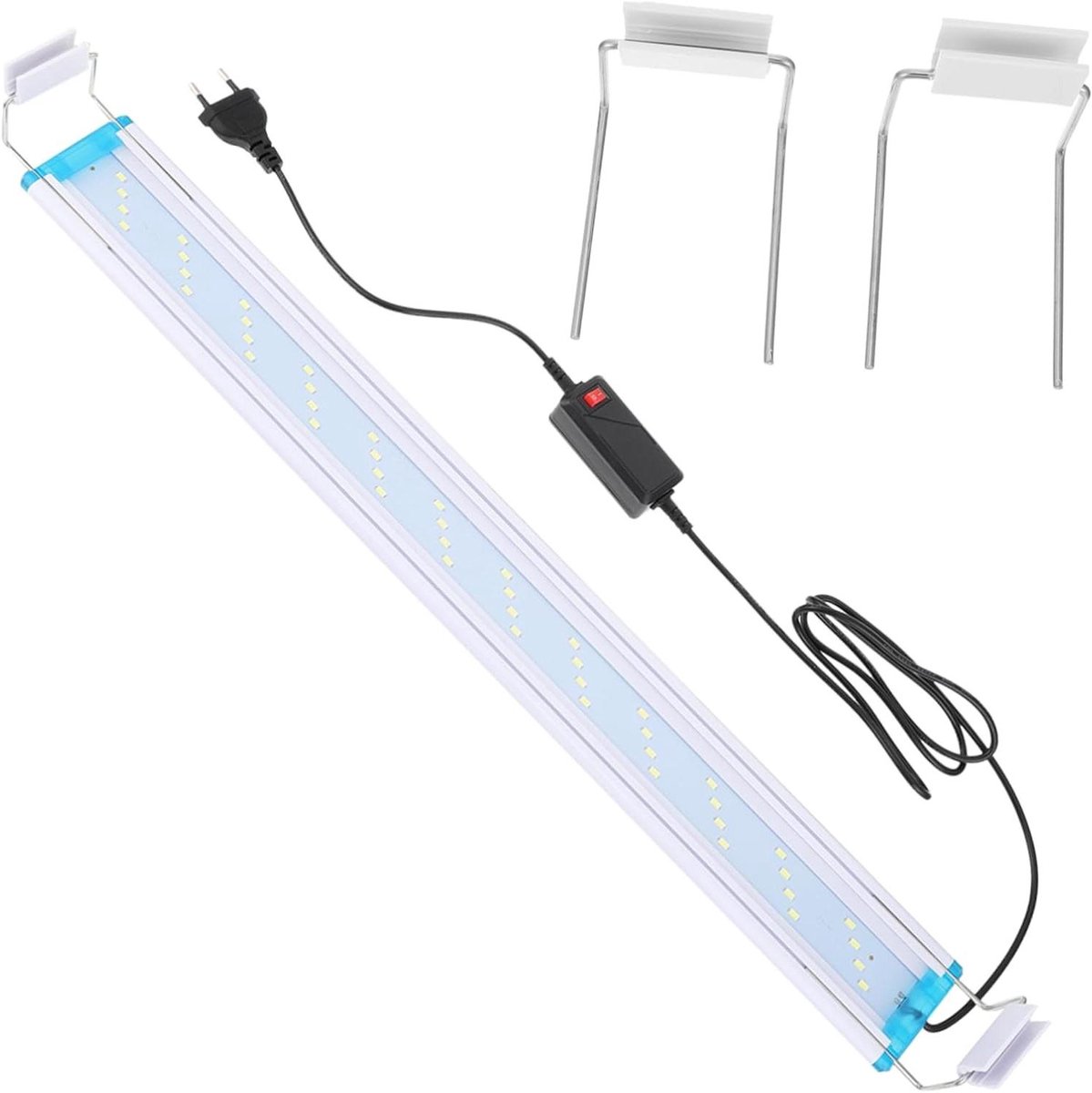 Aquarium LED Verlichting - Vissenkom Lamp - Planten Groei - Hoge Kleurweergave - 58.5 cm - Blauw en Wit