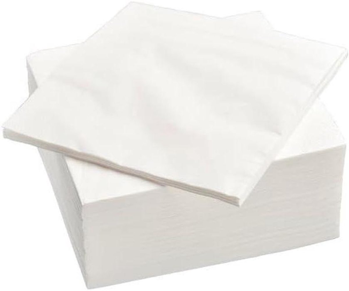 Papieren servetten - Servetten Wit - Feesttafel Dekken - 100% Cellulose - 30 x 30 cm - Wit