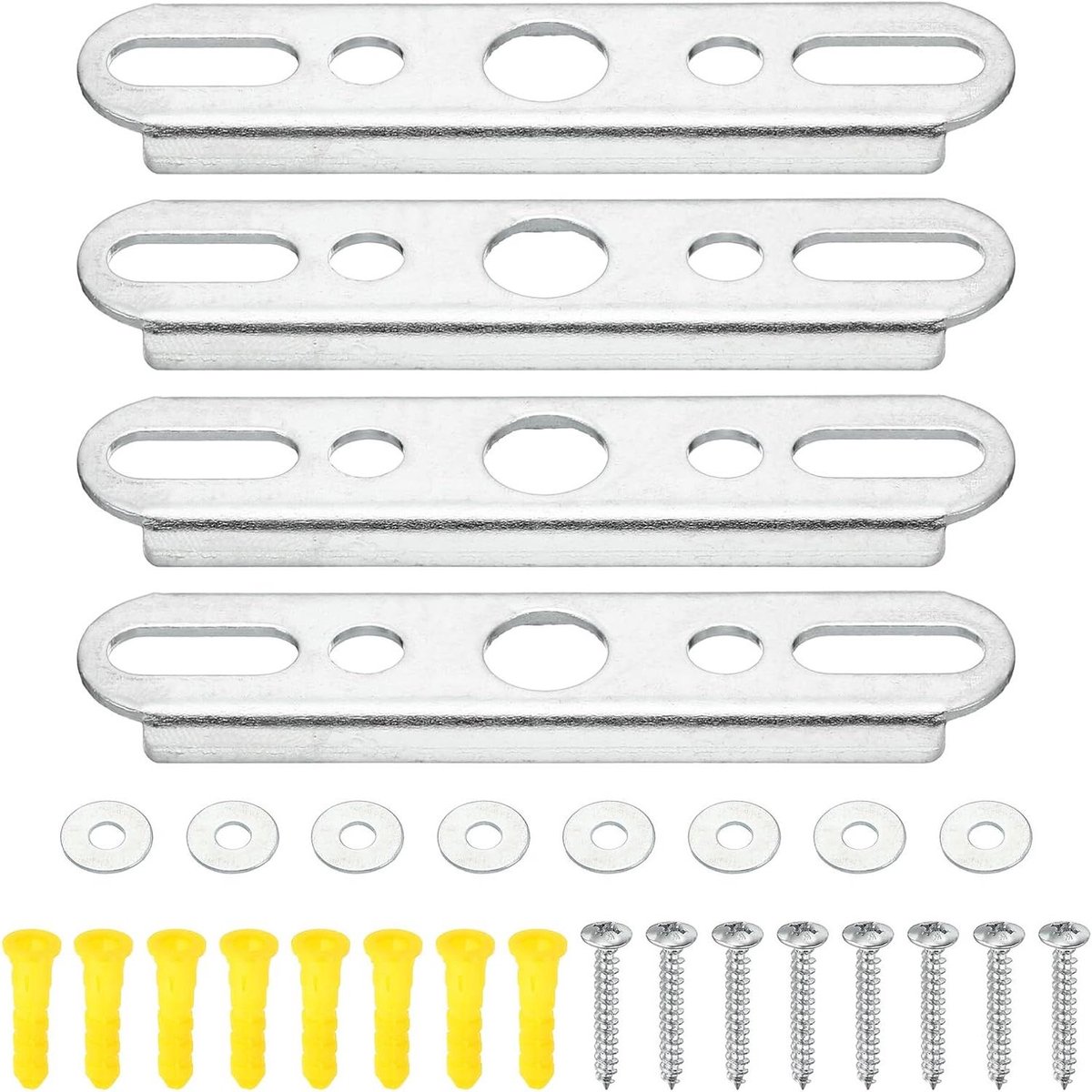 Plafondlampen Plaatset - Hanglamp Bevestiging - Verlichting Installeren - Verstevigd Koolstofstaal - 80 mm - Zilverkleurig