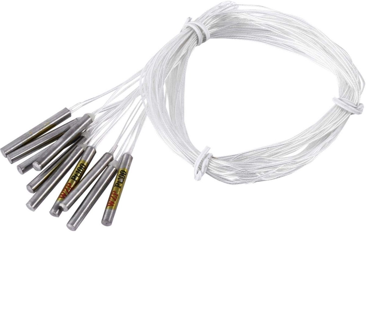 aladdien - 10 stks Pt100 Temp - Temperatuursensor - 3 Draad - Platina - Hoge nauwkeurigheid - Geschikt voor diverse toepassingen - Compact formaat