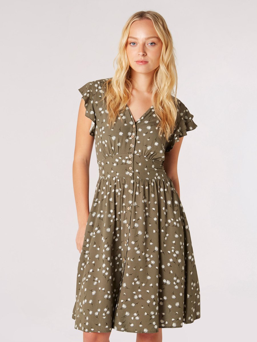 Mini-jurk met kleine madeliefjes