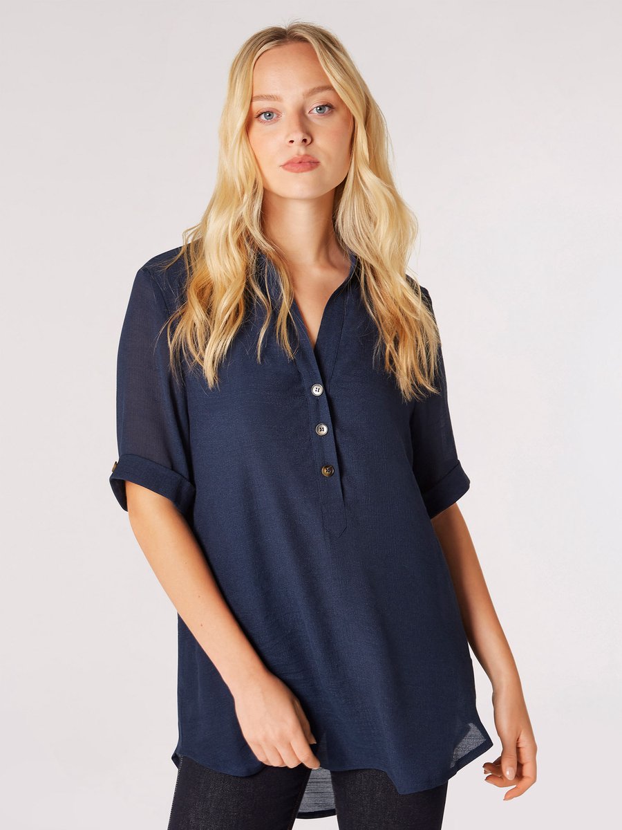 Top met glanslook