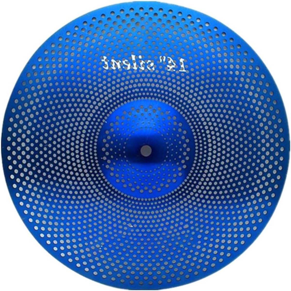 Hi-Hat Bekkens - Oefenbekkens Percussie - Stil Drummen - Lage Volume Geluid - 14 inch - Blauw