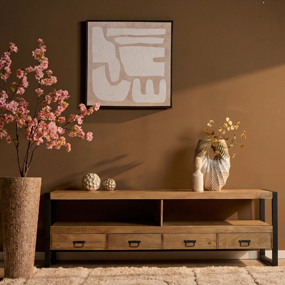 Starfurn Tv-meubel Britt - Bruin - 45x220x60 cm