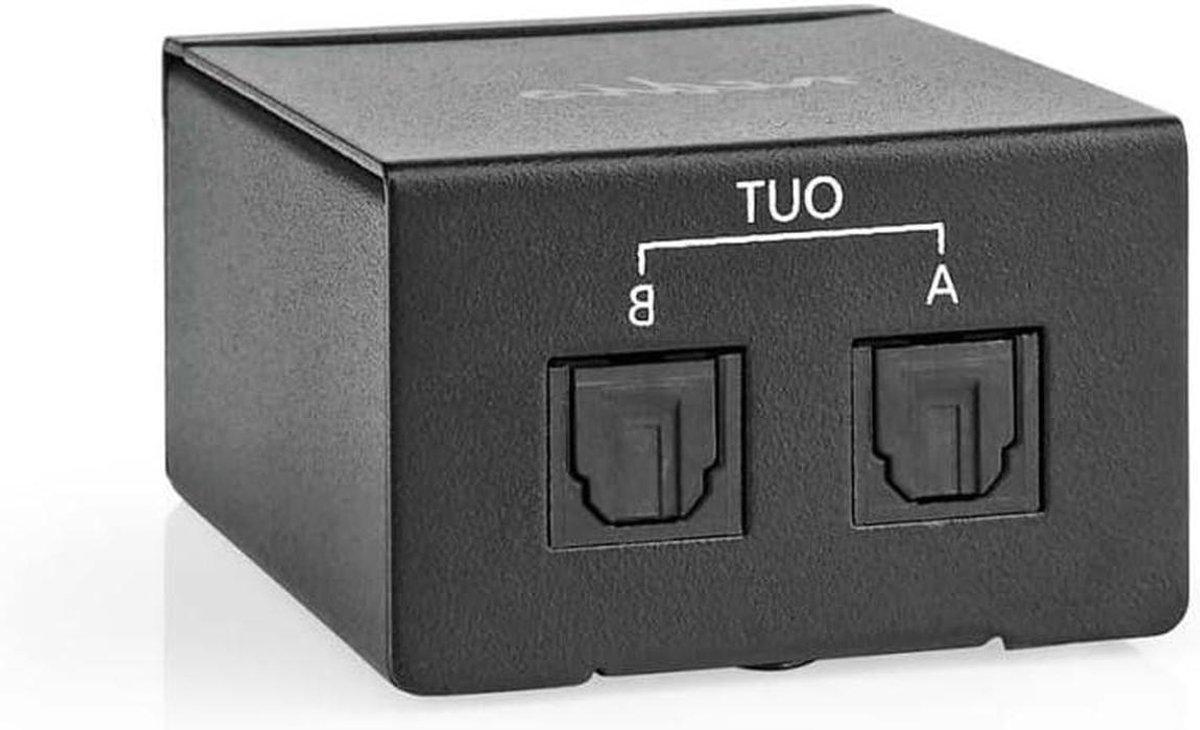 TosLink Splitter - Digitale Audio - Audio Delen - 2 Wegs Uitgang - 5m Kabel Lengte - Zwart