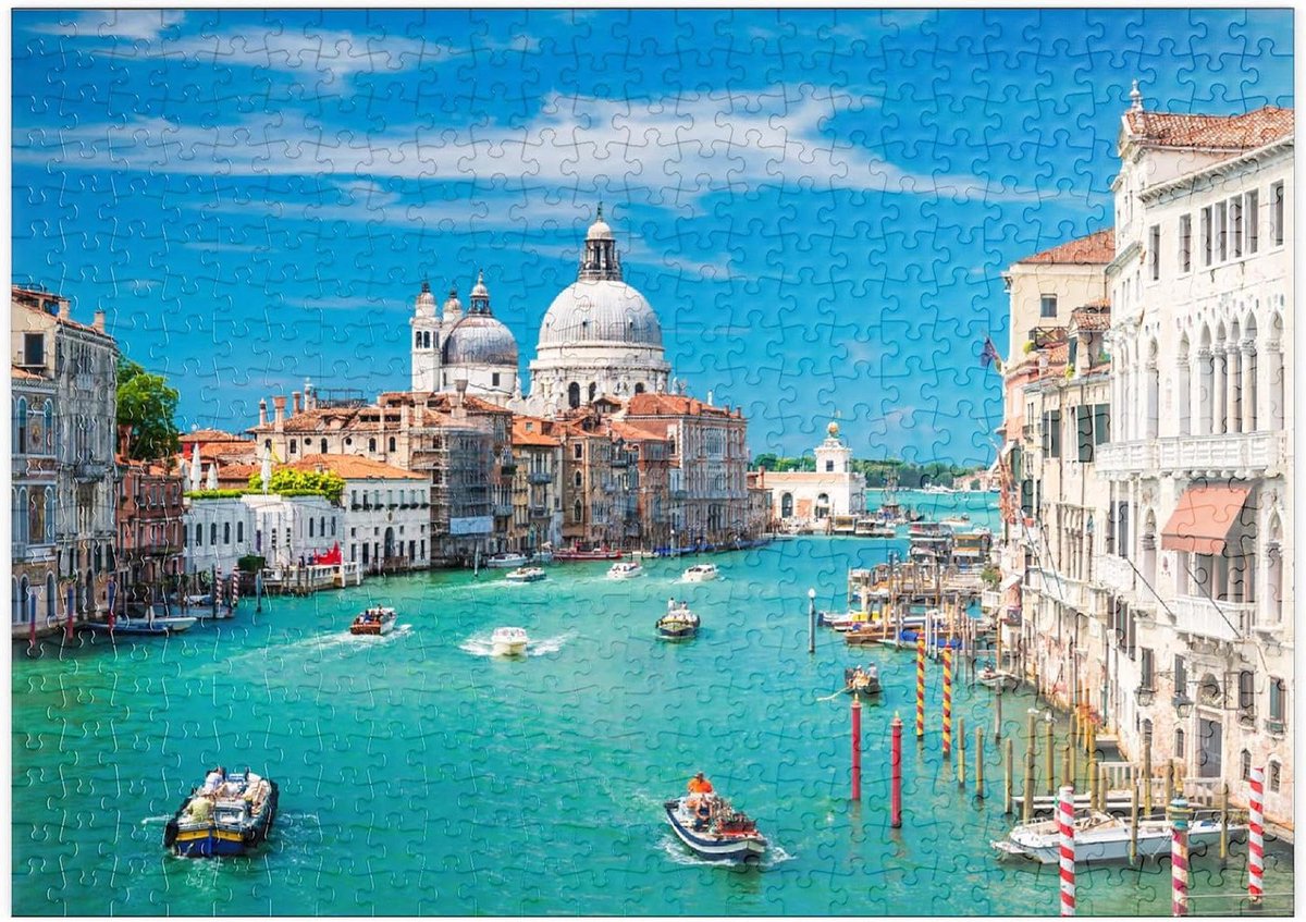 Legpuzzel - Puzzelspel - Ontspanning - Hoge resolutie print - 500 stukjes - Blauw beige