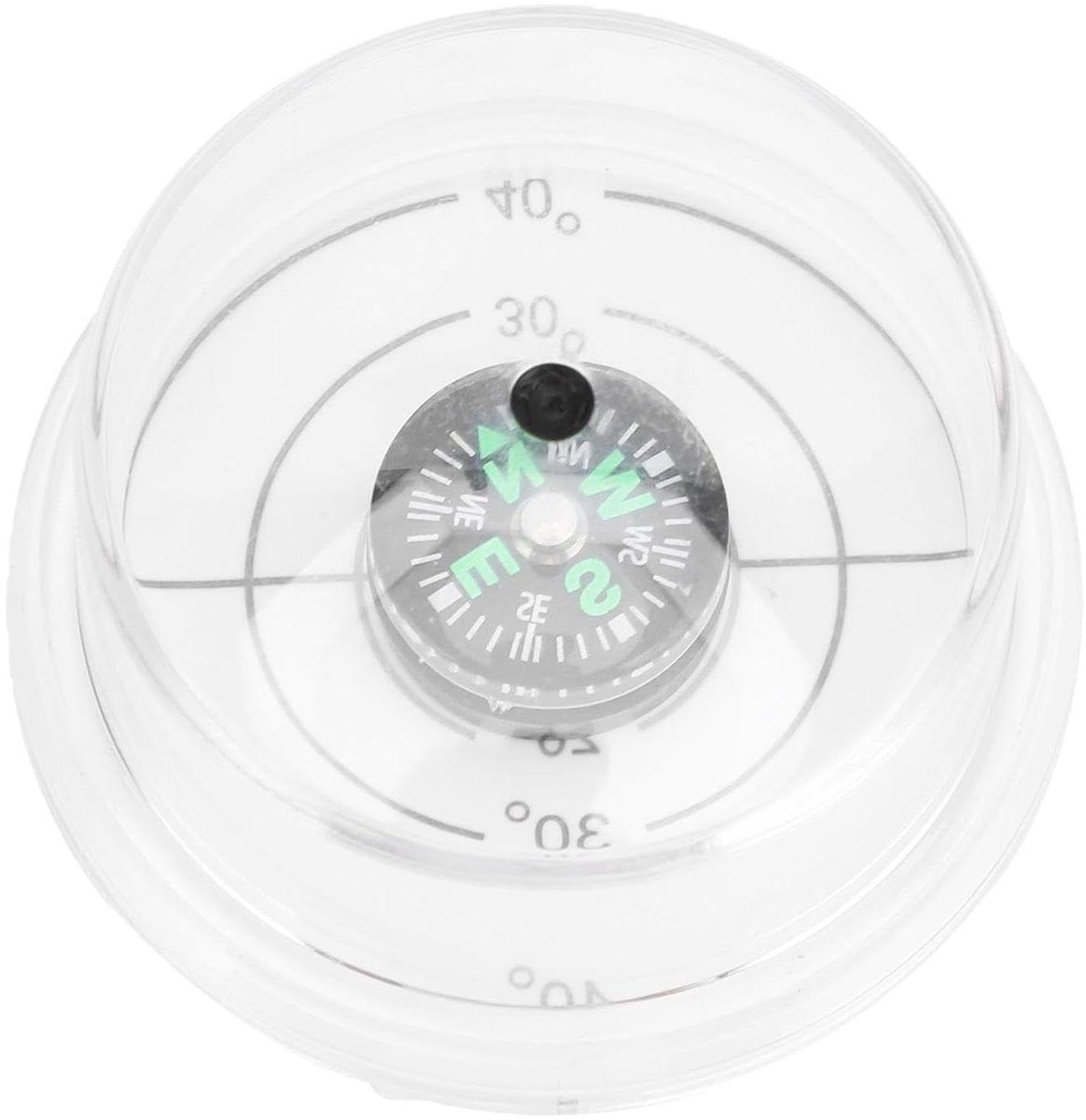 Zonnepaneel Tracker - Zonnehoekmeter Kompas - Energie Optimaliseren - Waterdichte ABS Constructie - 3 x 6 x 6 cm - Transparant