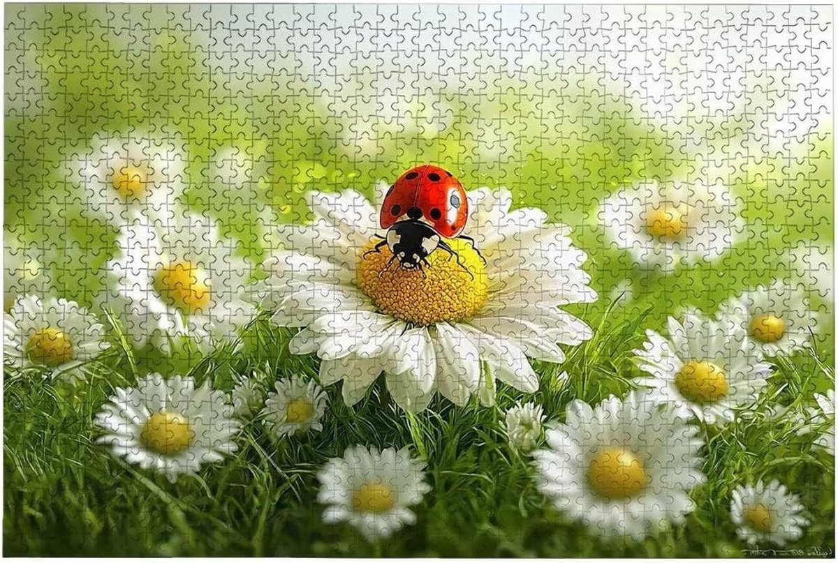 Houten Puzzel - 3000 Stukjes Puzzel - Ontspannende Activiteit - Letters op Achterkant - 122 x 81 cm - Meerkleurig
