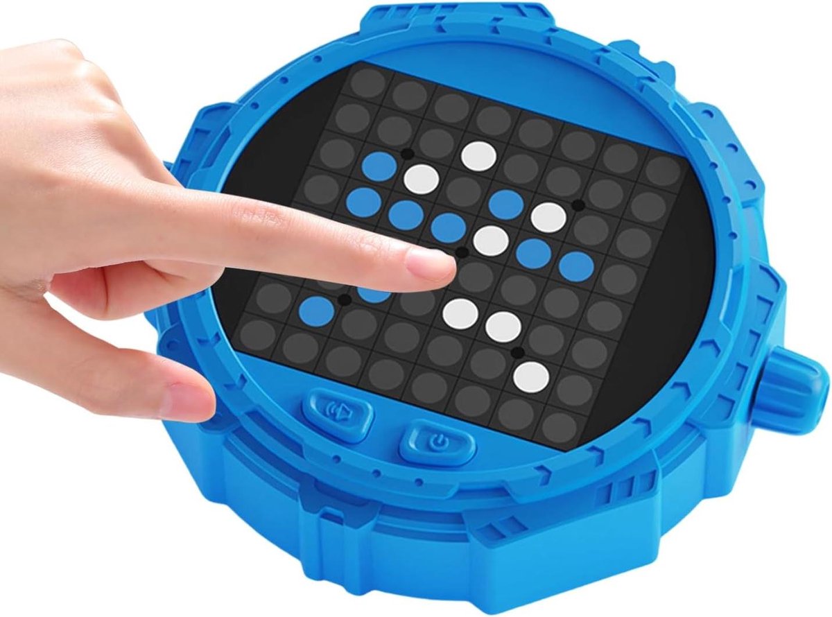 Elektronisch Schaakbord - Intelligent Puzzelspel - Strategisch Trainen - Schaalbare Moeilijkheidsgraden - 40 x 130 mm - Blauw