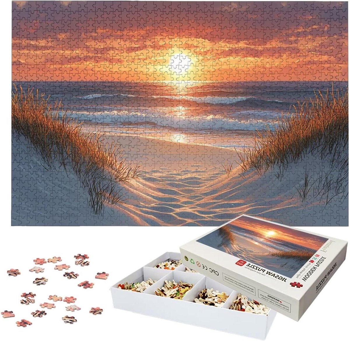 Houten Puzzel - Volwassen Puzzel Landschap Puzzel - Ontspannen Thuis - 3000 Stukjes - 122 x 81 cm - Meerkleurig