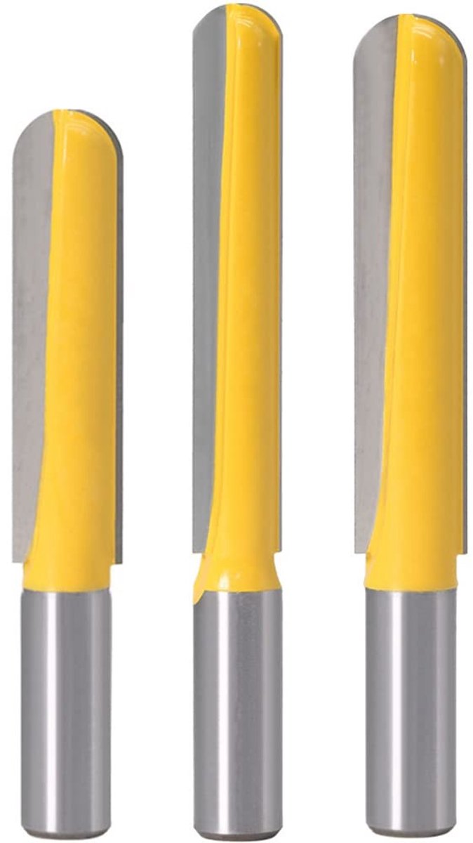 SPHProducts - Core Box Router Bit Set - Houtsnijwerk - 1/2 Inch Schacht - CNC - Precisie - Professioneel - Houtbewerking - 3 Stuks