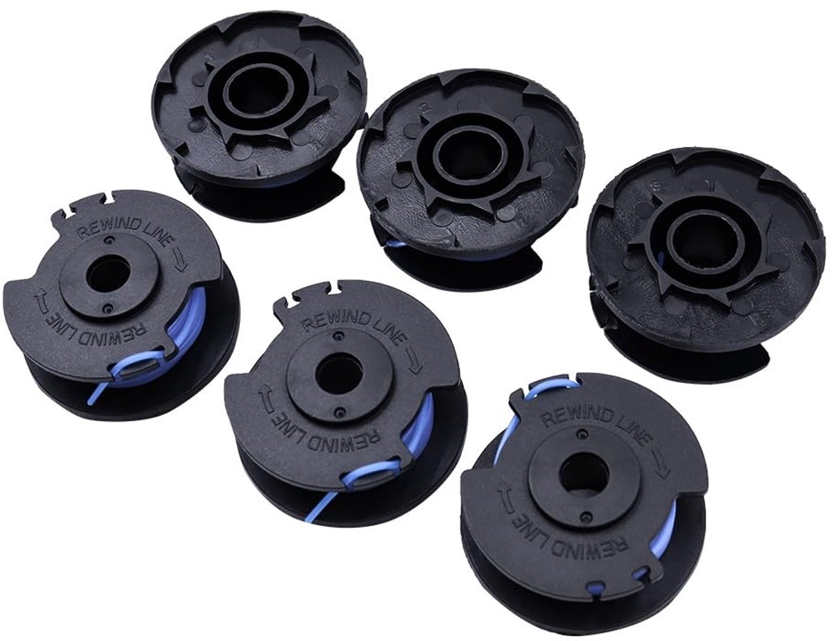SPHProducts - Trimmer Spoelen - Vervangspoelen voor Autofeed - 6 Stuks - 1.65mm Dikte - Geschikt voor Tuinwerk - Verleng de levensduur