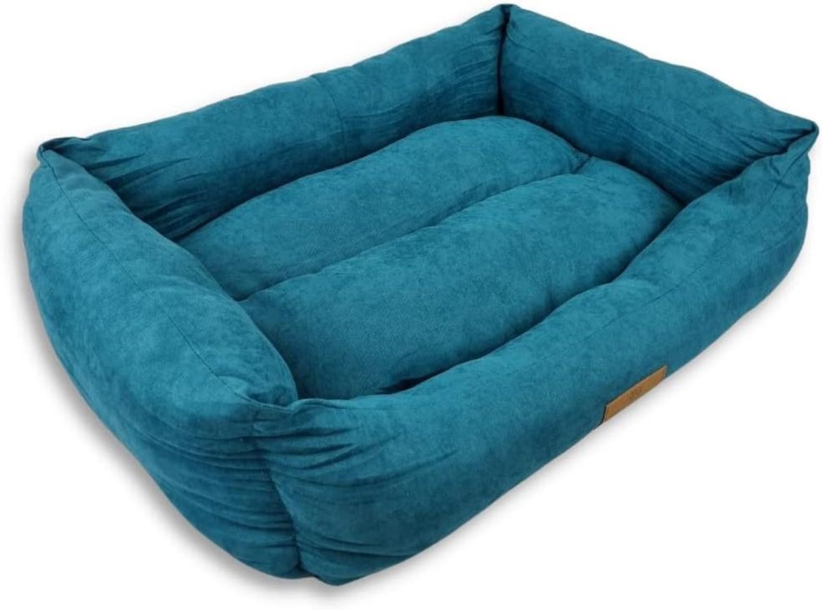 Hondenmand Comfort Line - Hondenkussen Hondencouch - Comfortabel Rusten - Zachte Velours Stof - 78 x 60 x 22 cm