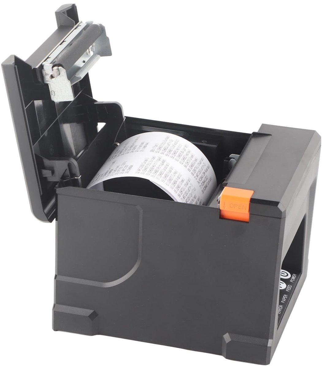 aladdien - Thermische Bonprinter - POS-printer - Automatische Snijder - 80 Mm - USB Seriële Ethernet-interface - Geschikt voor Restaurantkeuken - EU...