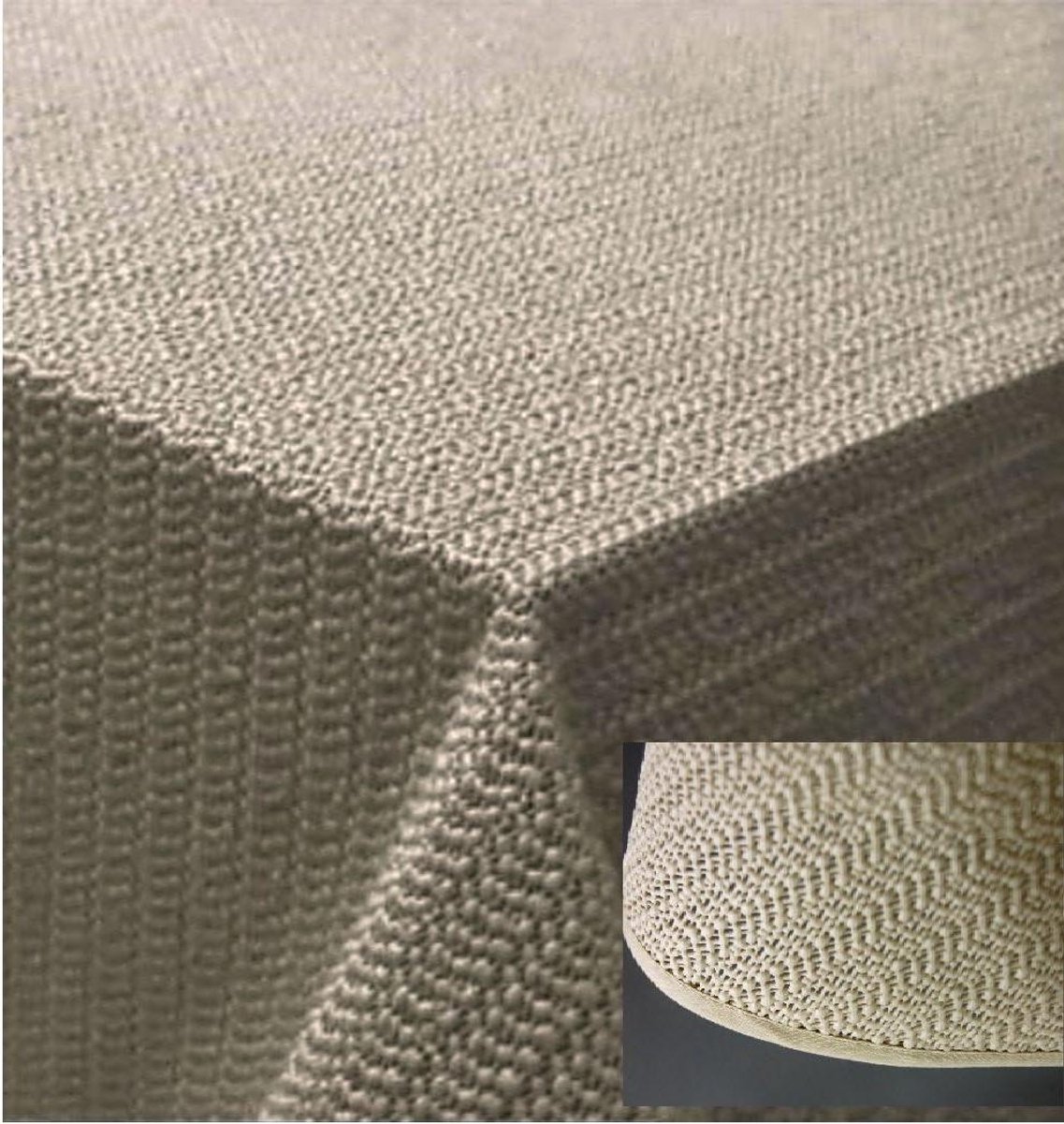Tafelkleed Tuin - Outdoor Kleed - Terras Decoratie - Weerbestendig PVC - 110x140 cm - Beige
