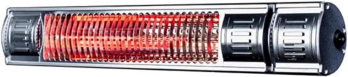 Terrasverwarmer - Warmtestraler - Buiten verwarmen - Traploos dimbaar - 2000 Watt - Zilver