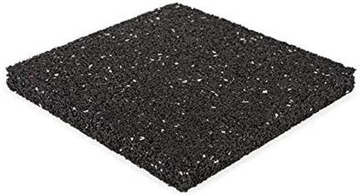 Tegeldrager - Rubber tegelsteun - Dakbescherming - Gerecycled materiaal - 40 stuks 20x20cm - Zwart gespikkeld