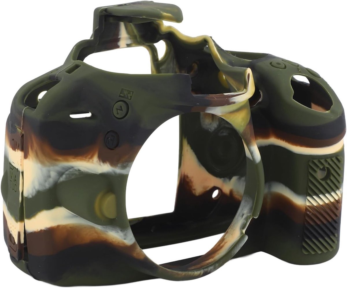Schokbestendige en Antislip Zachte Camera Beschermhoes voor Nikon D3100 D3200, Perfecte Pasvorm, Camouflage, Duurzaam en Veilig, 14 x 10 x 7 cm