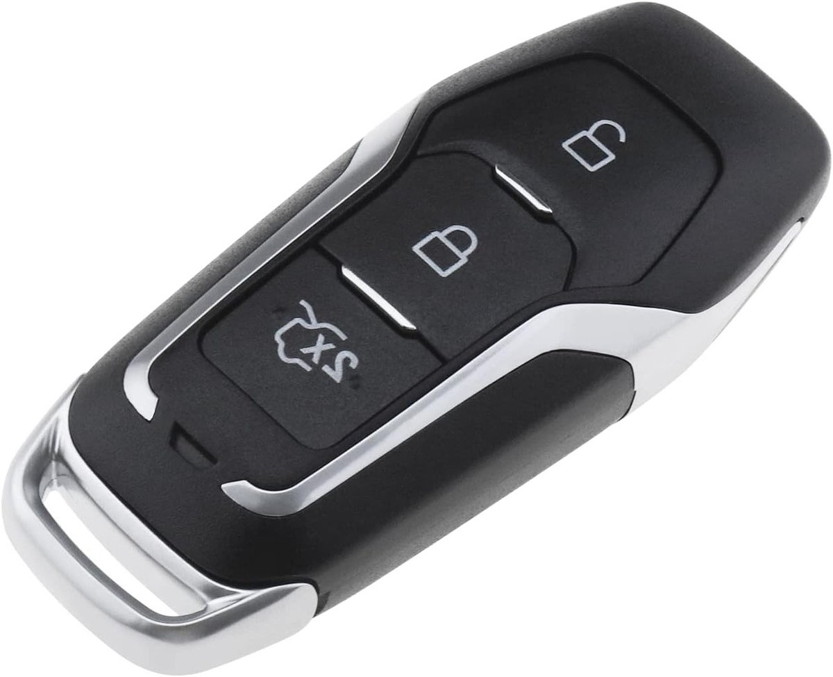 Vervangende 3-knops afstandsbediening sleutelbehuizing voor Ford modellen zoals Mondeo, S-Max en Mustang - Sleutelhoes voor keyless entry auto’s