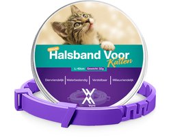 TeekShield Halsband - Kat/Poes - Paars - Comfortabele Siliconen Halsband in Verstelbaar Design