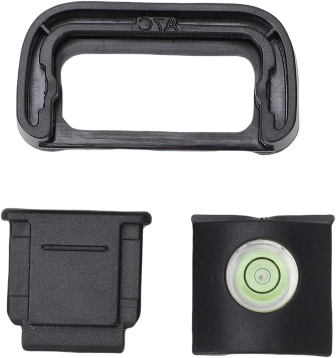Camera Oogschelp Set - Zoekerbeschermer Waterpas - Fotografie Accu - Zachte Siliconen - Compact Ontwerp - Zwart