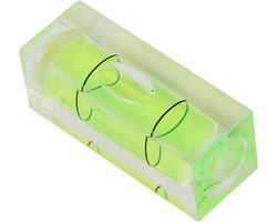 Mini Waterpas - Bubble Level - Nauwkeurig Stellen - Hoge Nauwkeurigheid - 40 mm - Transparant