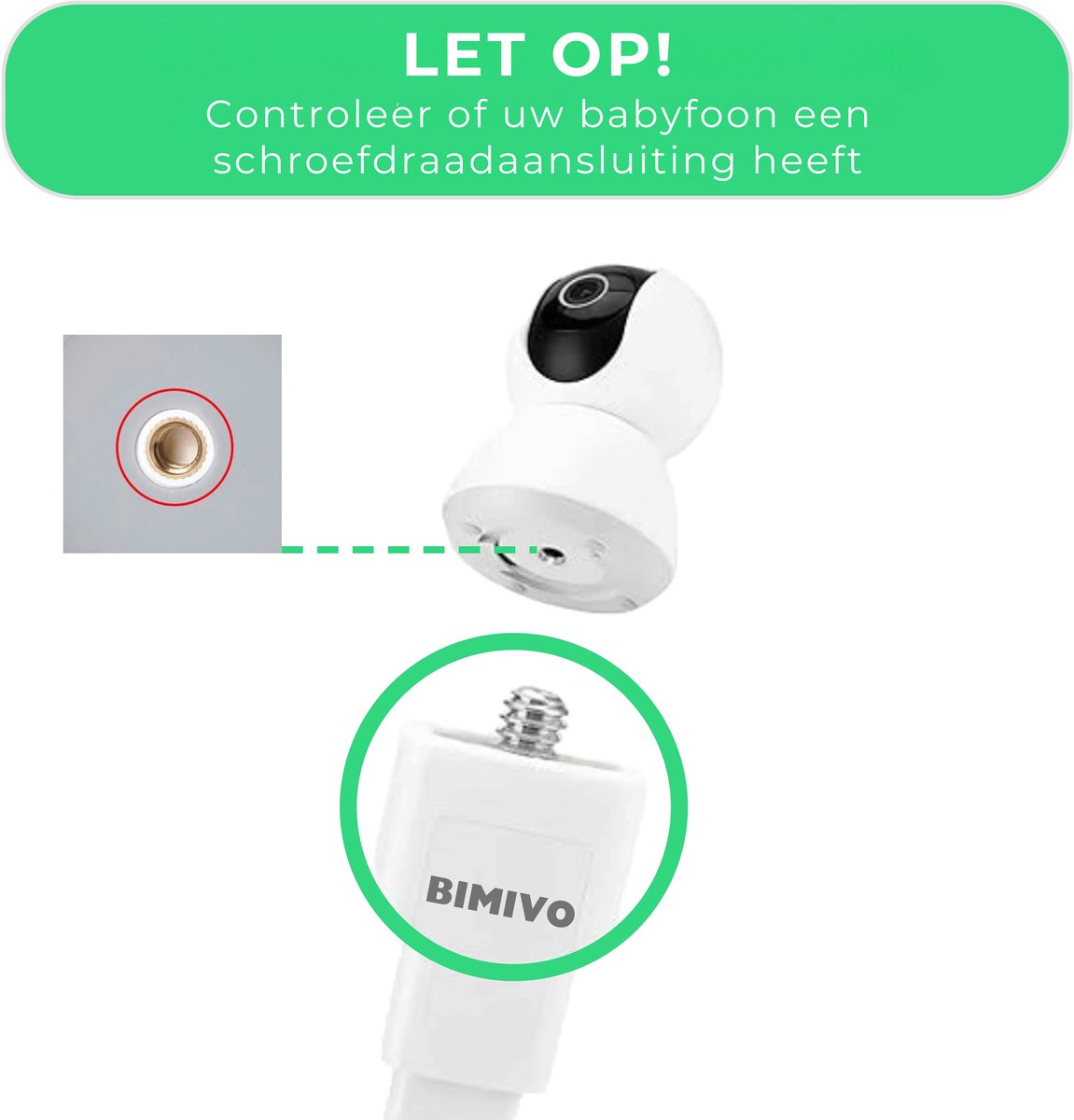 Bimivo Flexibele Babyfoonhouder voor Camera - afbeelding 3