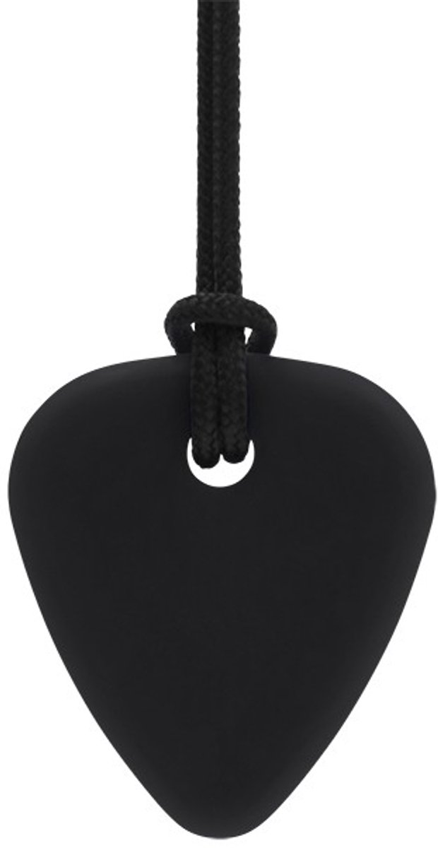 ARK Therapeutic kauwketting gitaarplectrum zwart sensorisch speelgoed.
