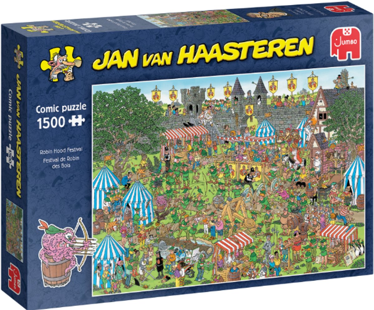 Jan van Haasteren - Robin Hood Festival - 1500 stukjes - Puzzel - Legpuzzel — afbeelding 8