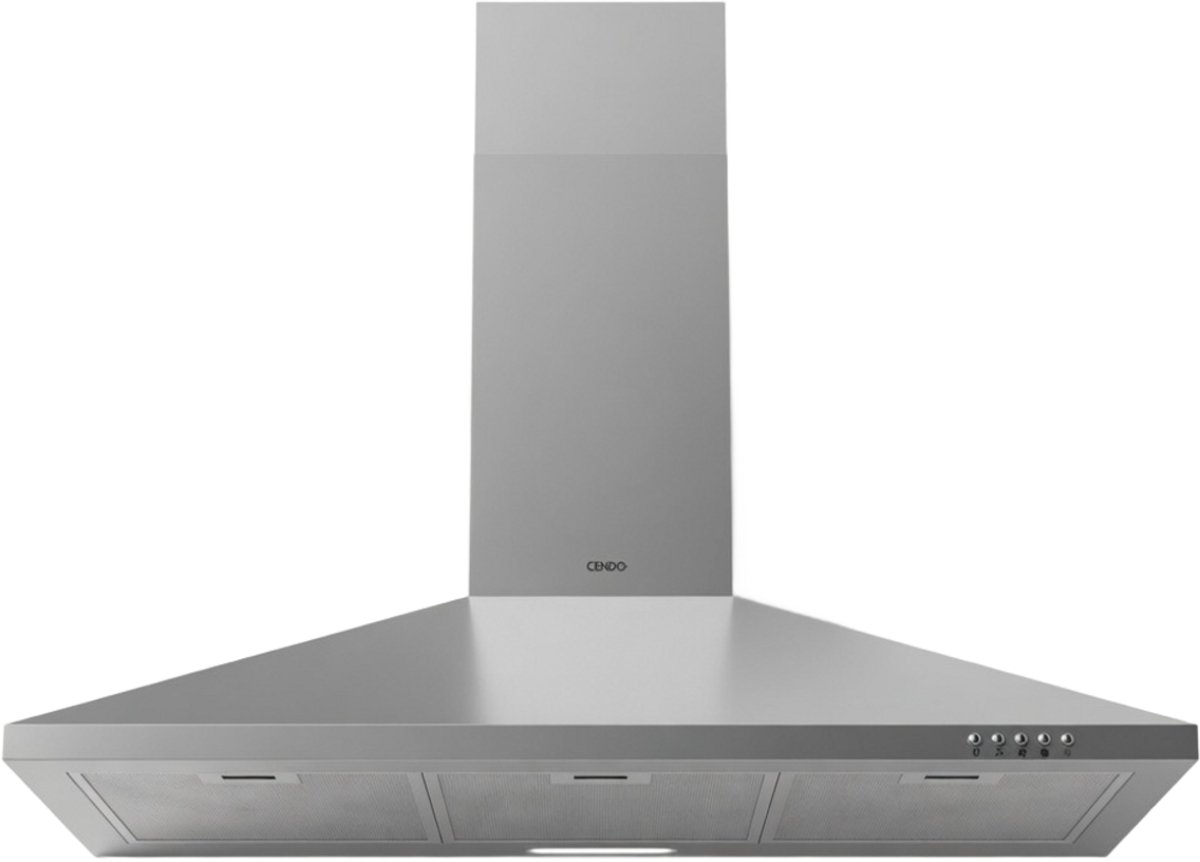 CENDO BMB5290PDR - Wand Afzuigkap - 90 cm - Piramide - RVS
