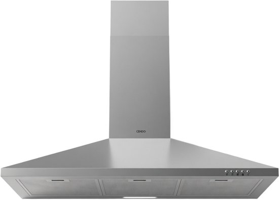 CENDO BMB5290PDR - Wand Afzuigkap - 90 cm - Piramide - RVS