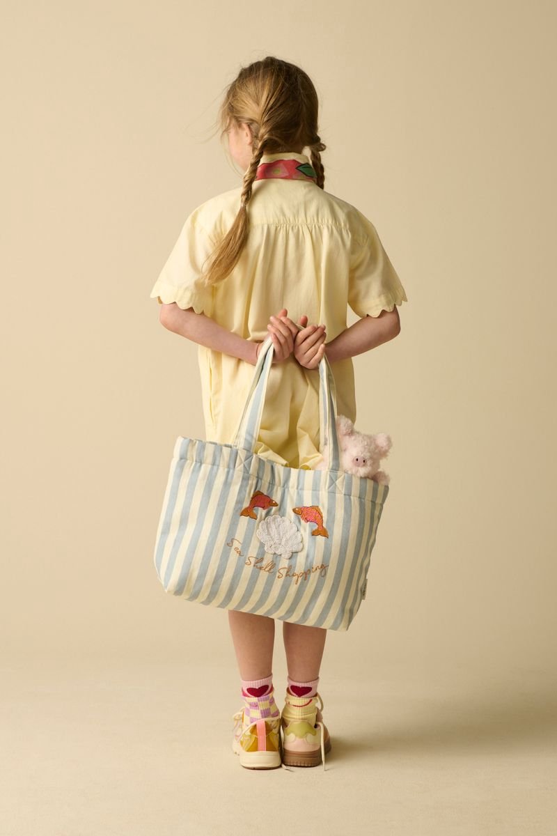 Sissy-Boy - Blauwe shopper met strepen