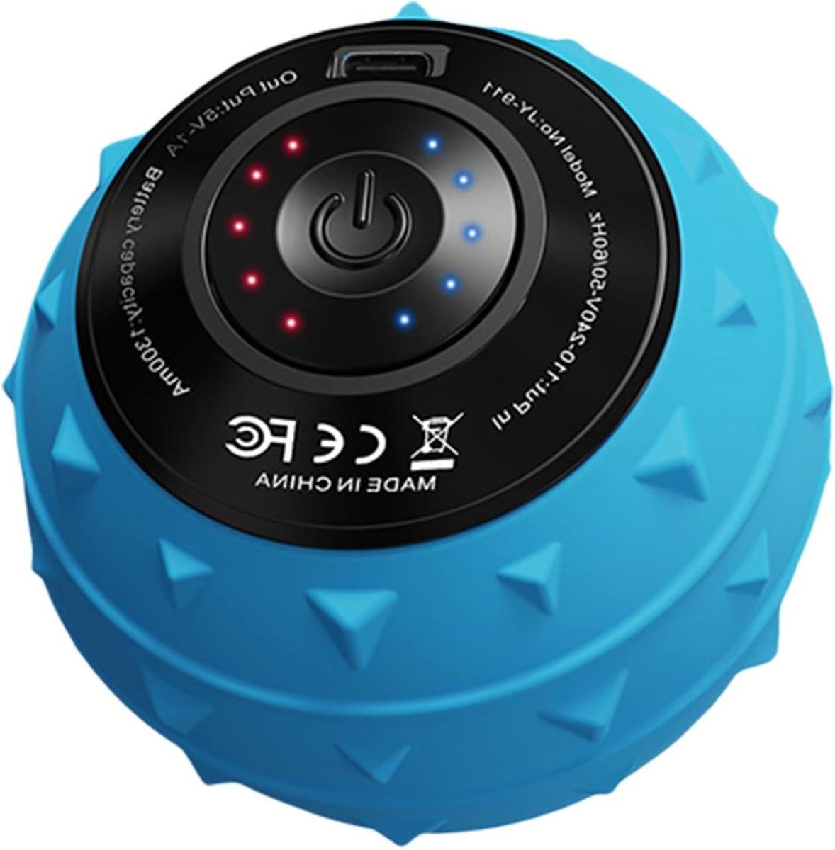 Massagebal - Spierroller - Spierontspanning - Precisie Drukpuntmassage - 97 x 97 x 11 cm - Blauw