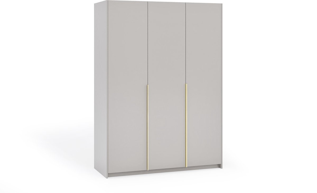 Margaret Hadas24 Kledingkast Apollonia zonder Spiegel 150 x 204 cm (kasjmier, gouden handgrepen)