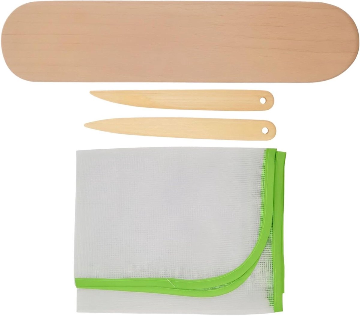 Klepel Naad Perser - Quilting Tool Set - Naden Vlakken - Handbediend Ontwerp - 23.7 cm - Houtkleur