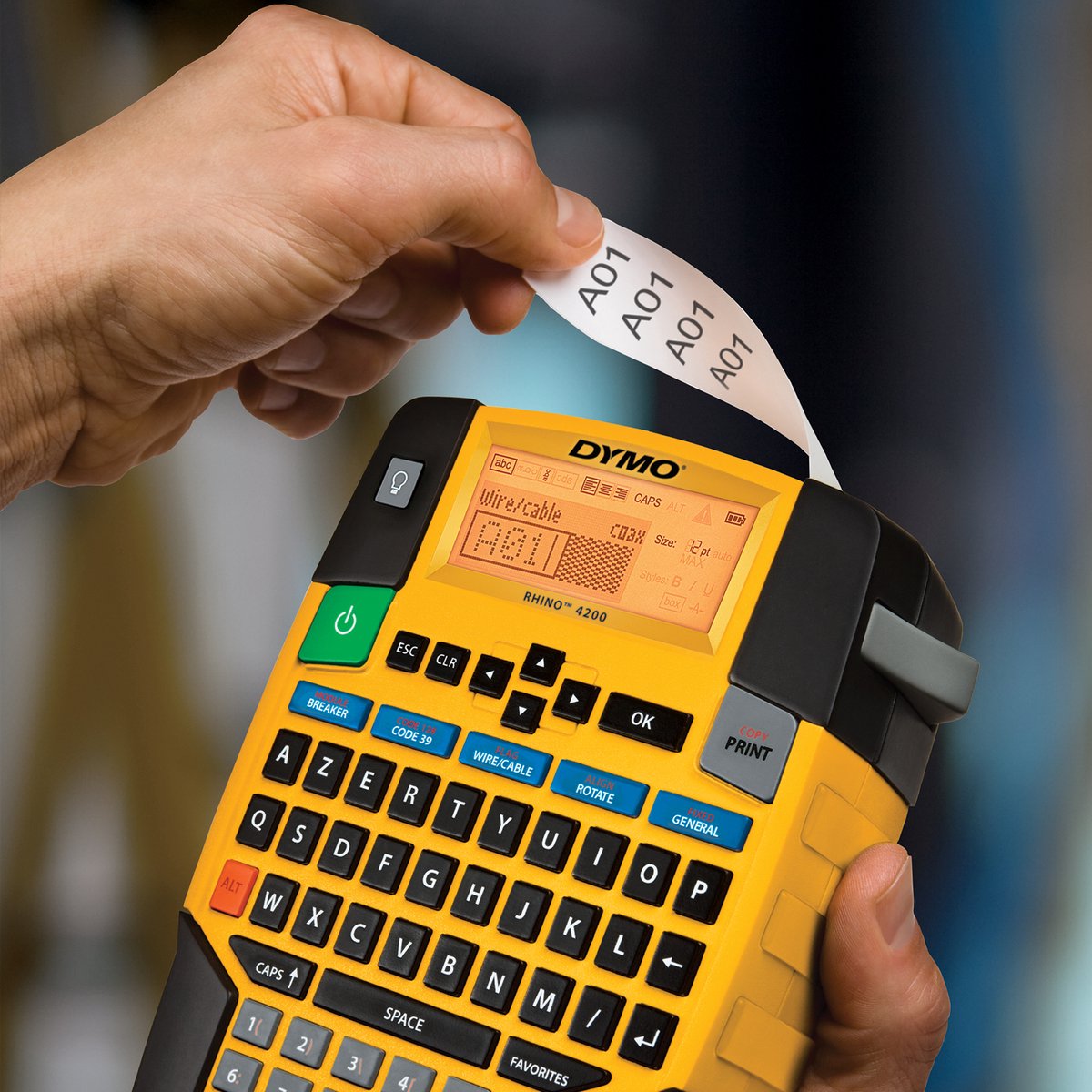 DYMO Rhino 4200 Industriële Labelmaker - Draagbaar met AZERTY thumbnail 6