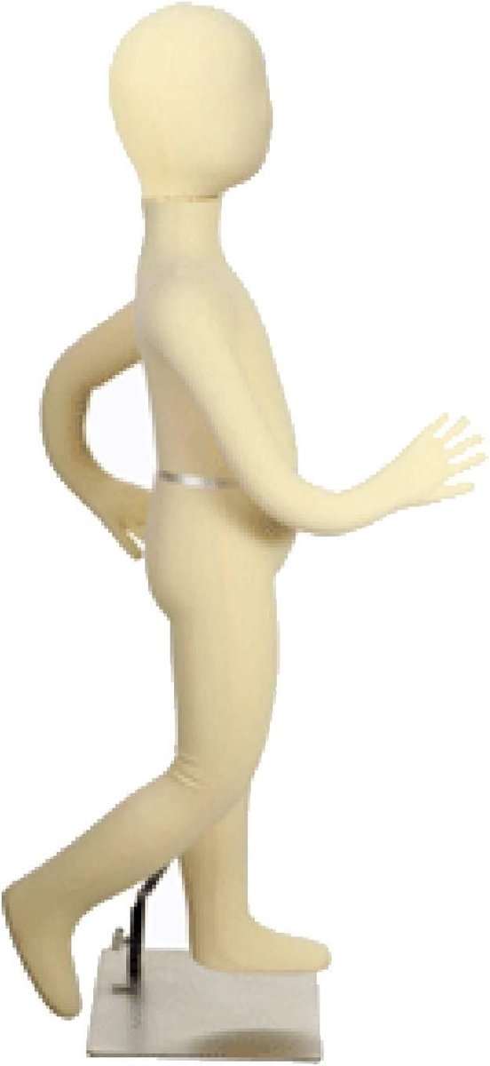 Kinderen Mannequin - Paspop Kind - Kleding Presenteren - Verstelbare Houding - 2 Jaar - Beige