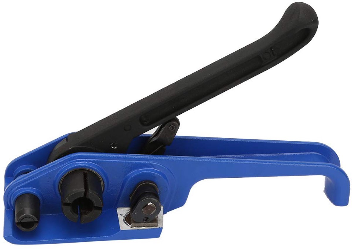 Stalen Bandspanner - Crimper Tool - Verpakkingen Zekeren - Verdikte Tanden - 16-19 mm - Zilver