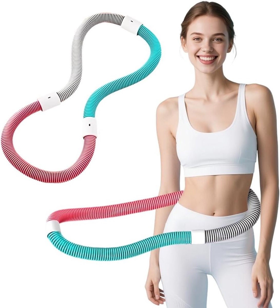 Vouwbare Hula Hoop voor Volwassenen met Gewichtsverlies en Massagering, Ideaal voor Thuis en Sportschool, Verbeter je Fitness en Coördinatie